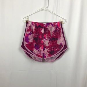 Nike dri-fit tempo shorts pink/maroon pattern S